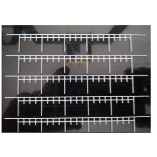 Rambarde blanche Sncf, échelle N, 1/160