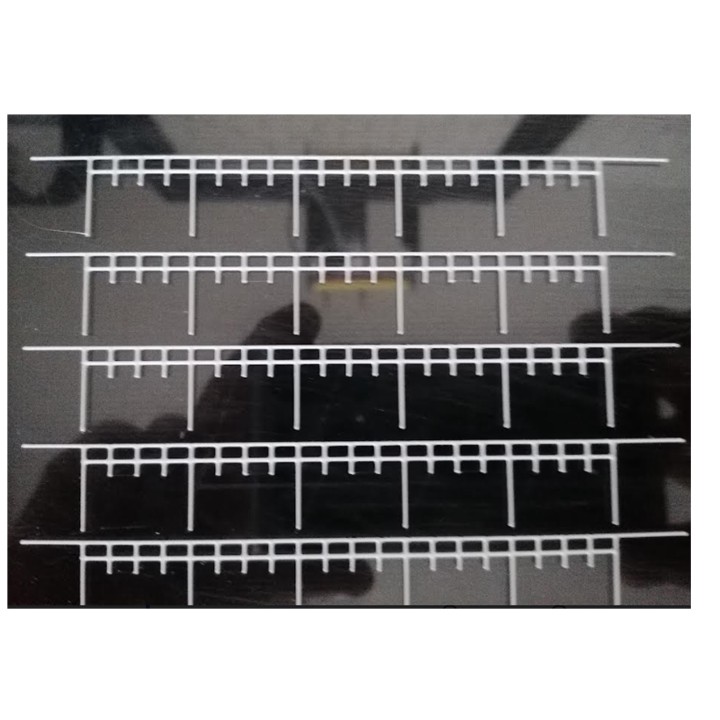 Rambarde blanche Sncf, échelle N, 1/160