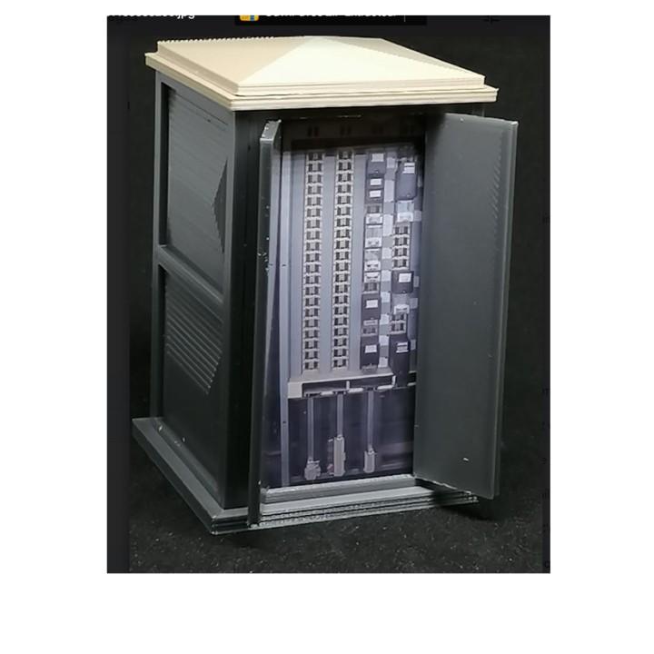 1/32, 1 armoire électrique du SES, échelle 1.