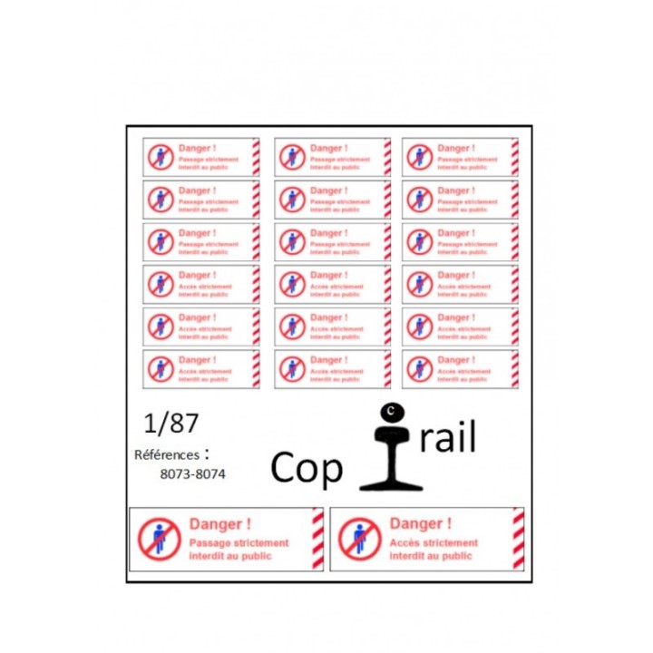 Signalétique Ho 8073-8074