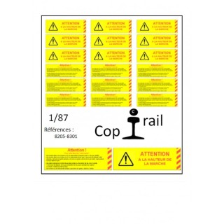 Signalétique 1/87 réf: 8205