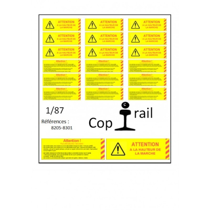 Signalétique 1/87 réf: 8205