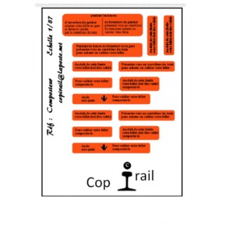 Signalétique composteurs