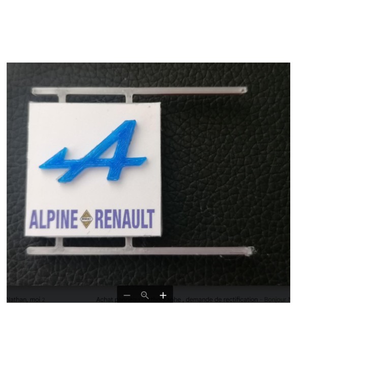 1/43,5. Enseigne Alpine-Renault