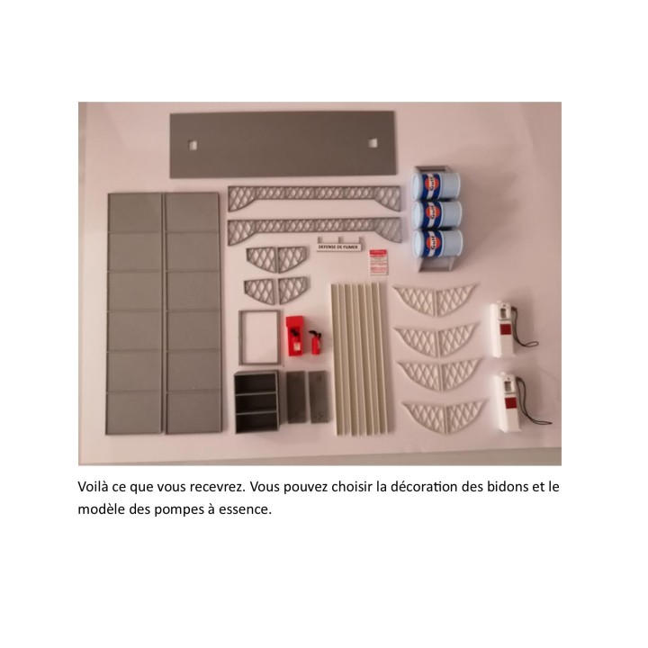 Station service pour dépôt autorail, échelle zéro, 1/43,5