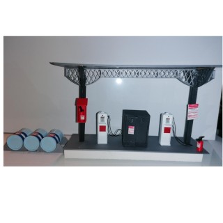 Station service pour dépôt autorail, échelle zéro, 1/43,5