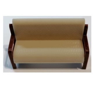Banquette de salle d'attente de gare, échelle zéro 1/43,5