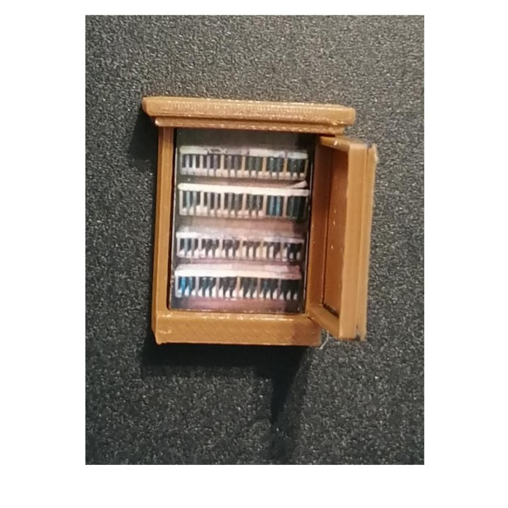 Pèse-personne de salle d'attente de gare, échelle zéro 1/43,5