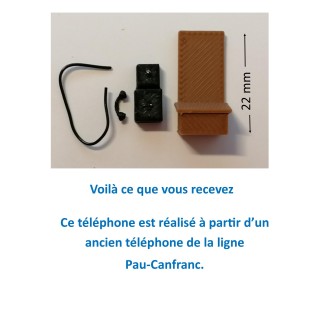 Téléphone mural, échelle zéro 1/43,5