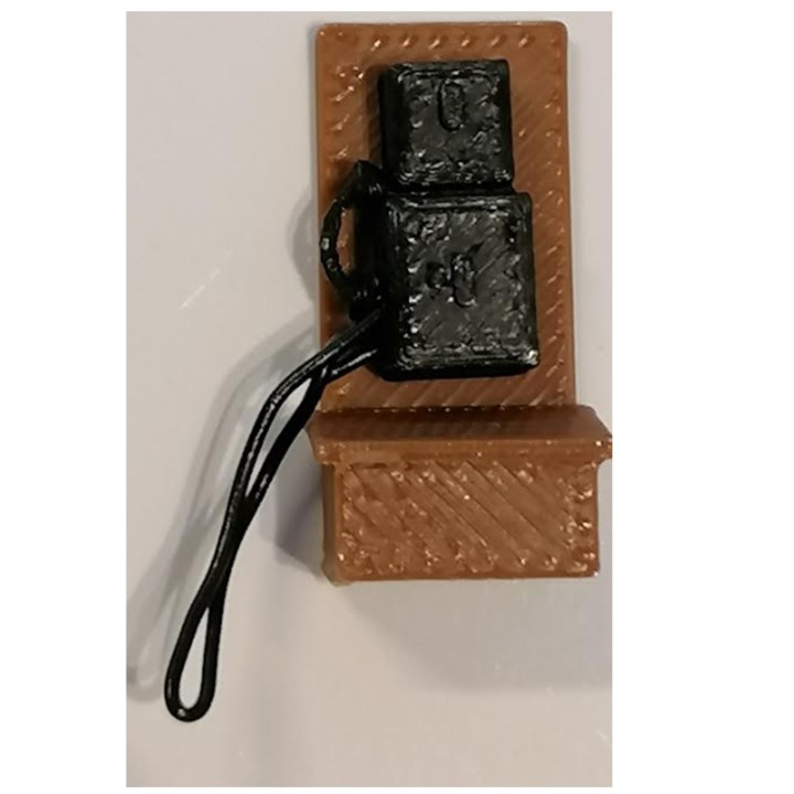 Téléphone mural, échelle zéro 1/43,5