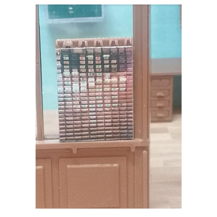 Casier à étiquettes, échelle zéro 1/43,5