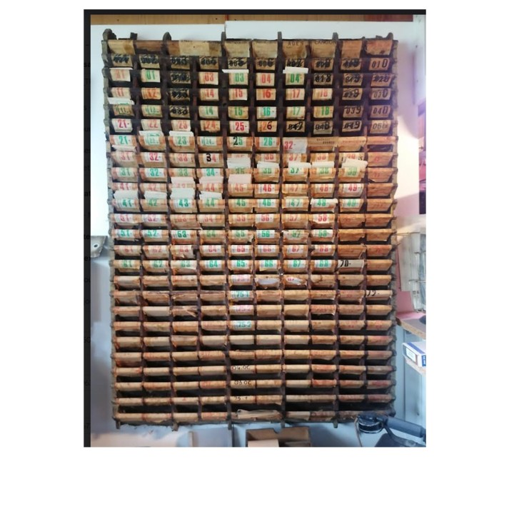 Casier à étiquettes, échelle zéro 1/43,5