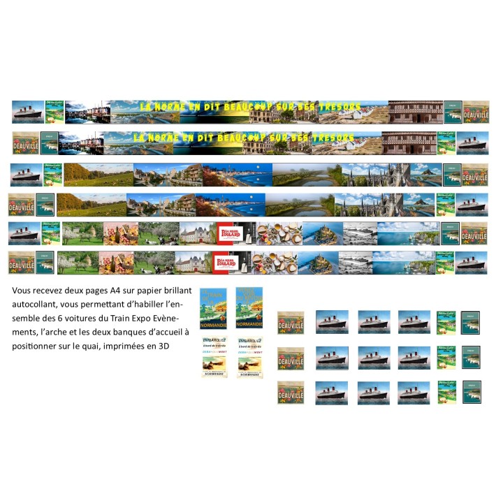 Pelliculage Train Expo Jouef 1/87, Coupe du Monde Rugby 2023