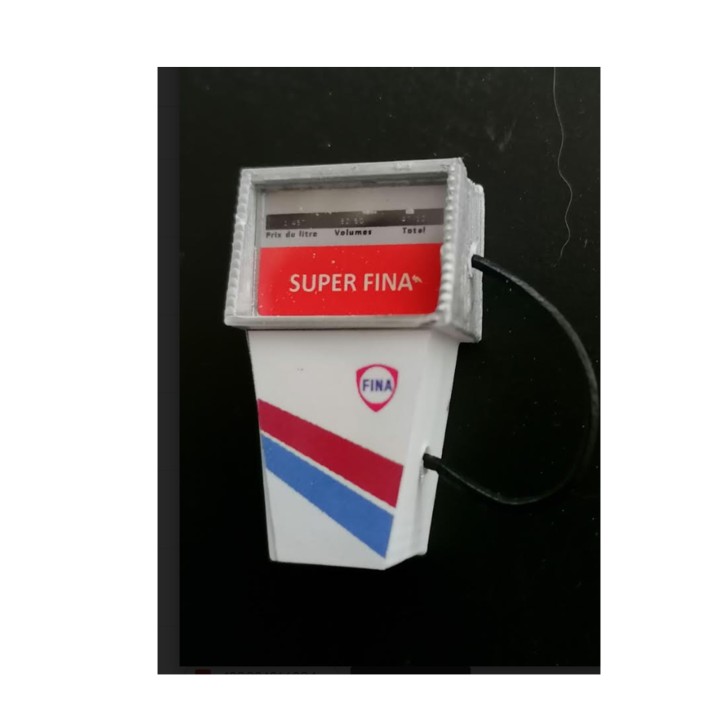 1/43,5 Diorama, pompe à essence années 1970 Esso