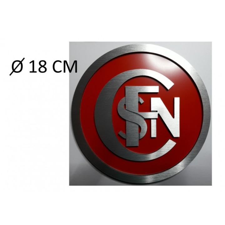 Logo Sncf entrelacé diam 18 cm