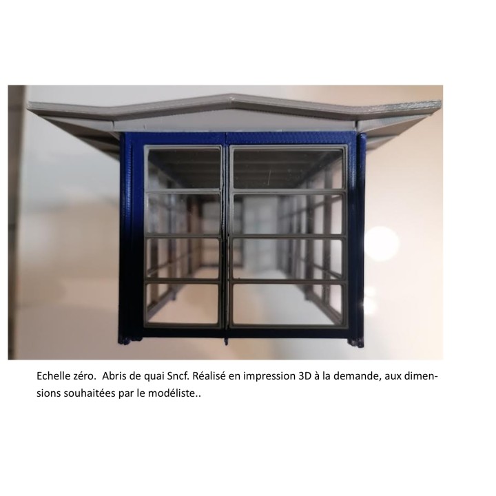 Sncf, abri de quai époque 6, échelle zéro, 1/43,5