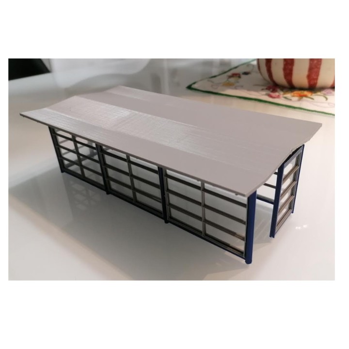 Sncf, abri de quai époque 6, échelle zéro, 1/43,5