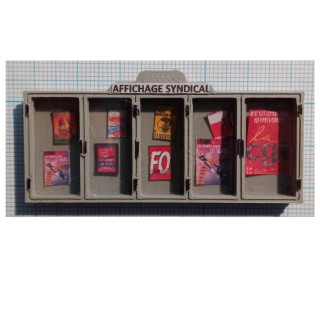 Vitrine affichage syndical 1/32, échelle 1