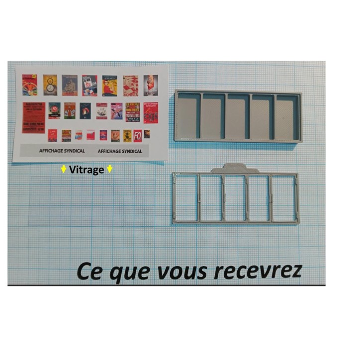 Vitrine affichage syndical 1/32, échelle 1