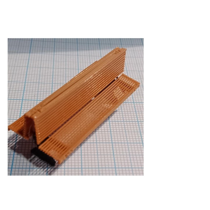 Banc double de jardin public, échelle zéro, 1/43,5