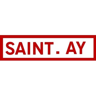 Ma plaque de gare rectangulaire fond blanc contour et  texte rouge