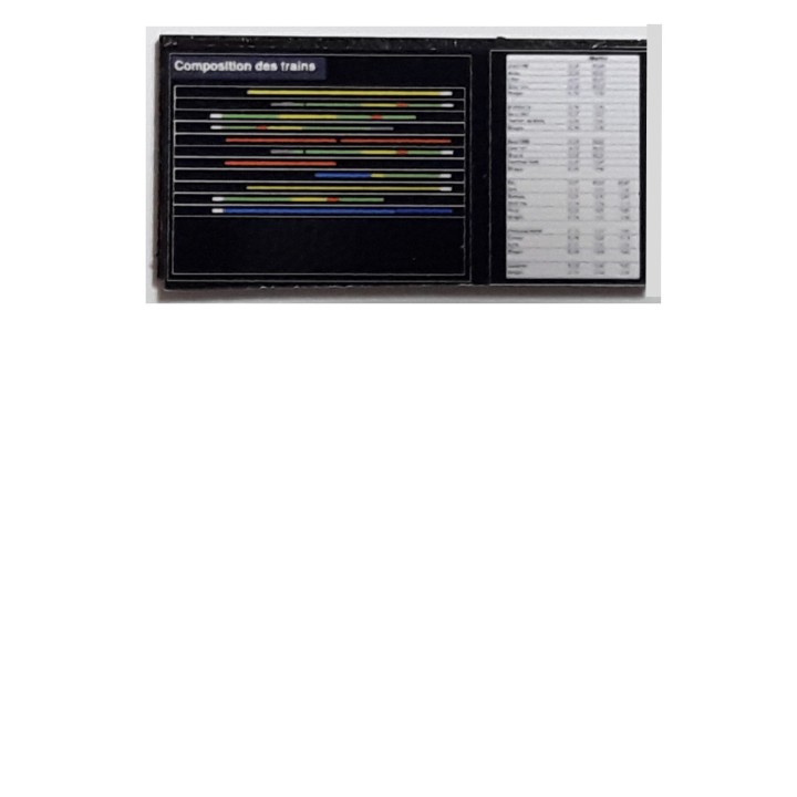 Tableau de composition des trains HO 1/87
