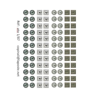 Planche de pendules modernes Ho