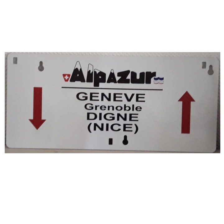 Plaque d'itinéraire Alpazur