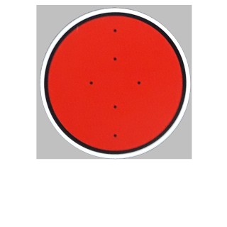 Disque rouge, signalisation mécanique