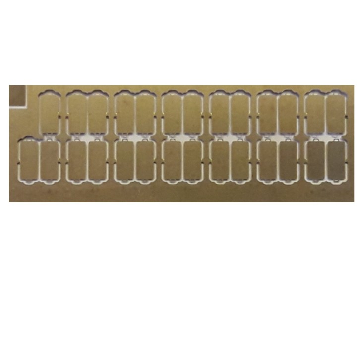 Plaque d'itinéraires  laiton, ho 1/87