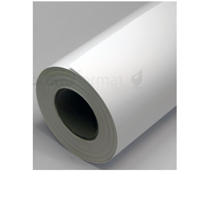 Feuille d'adhésif blanc vinyl finition brillante A4