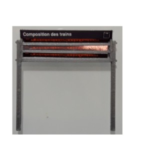 TRV 300 Tableau de Repérage des Voitures Composition des trains 1/43,5