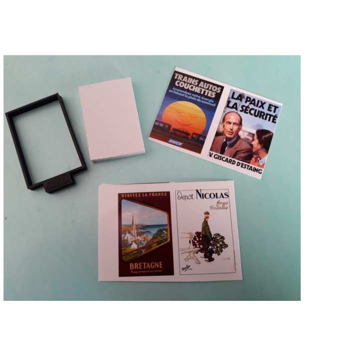 Sucette JC DECAUX. Panneau publicitaire échelle Zéro Mobilier Urbain Plan Information