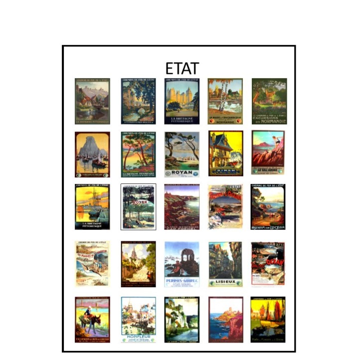 Affcihes Chemins de fer de l'Etat, échelle zéro 1/43,5