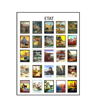 Affiches Chemin de fer de l' Etat, échelle 1/87 échelle ho