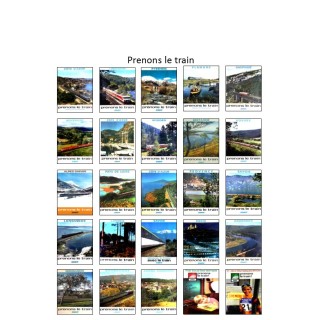Afiiches Sncf Prenons le train échelle zéro
