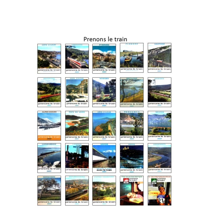 Afiiches Sncf Prenons le train échelle zéro