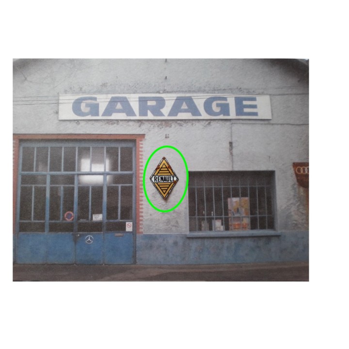 Plaque émaillée Losange Renault 1959 1/43,5-1/87