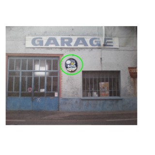 Repro de plaque émaillée "Esso avec Goutte" 1/43,5 - 1/87