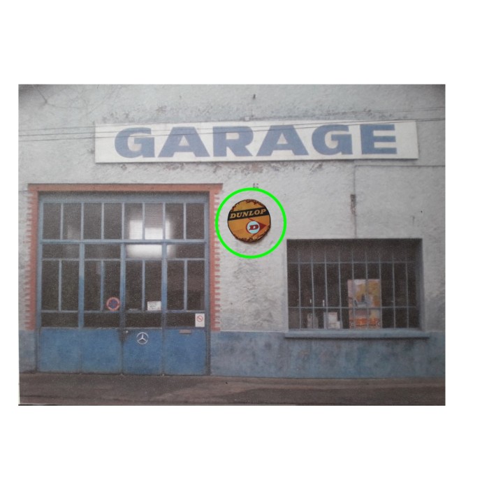 Repro de plaque émaillée "Dunlop mod: 2" 1/43,5 - 1/87