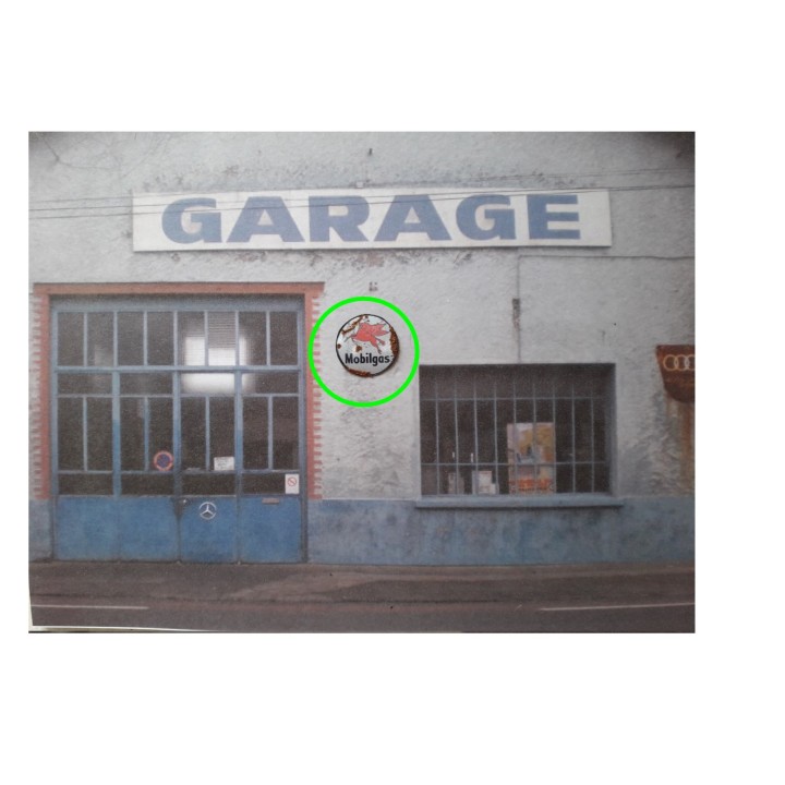 Repro de plaque émaillée "MobilGas" 1/43,5 - 1/87