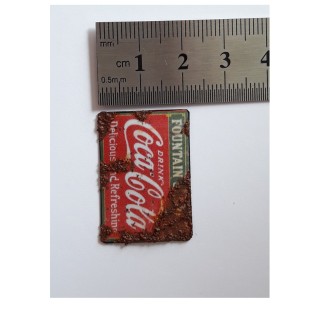 Plaque émaillée Coca-Cola, - 1/87