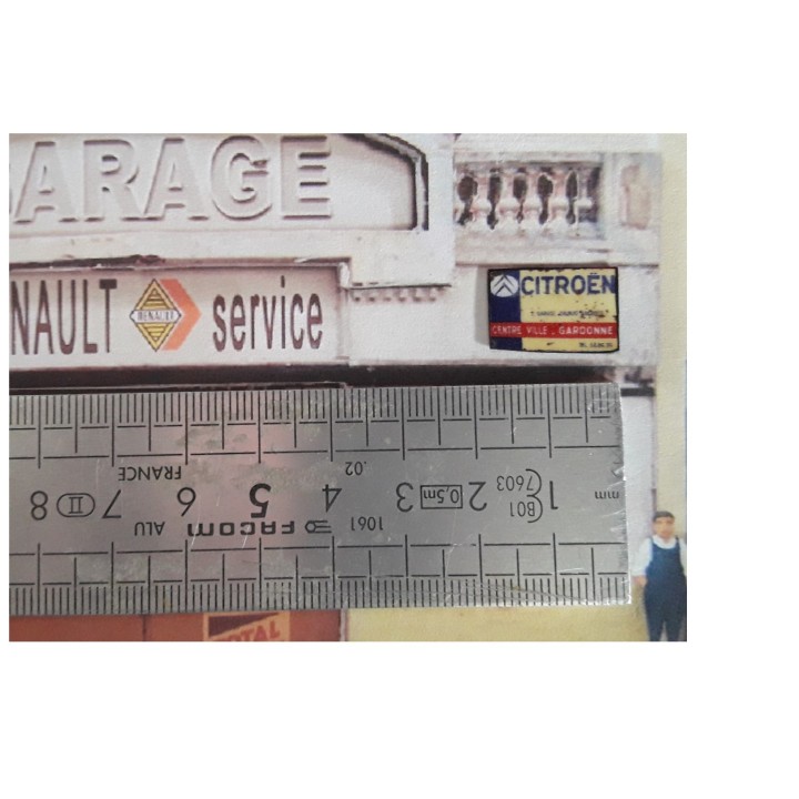Plaque Garage Citroen Gardonne 1/43,5-1/87