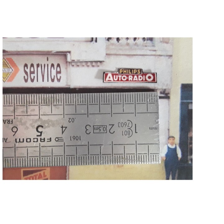 Repro plaque émaillée Philps Auto-Radio 1/87
