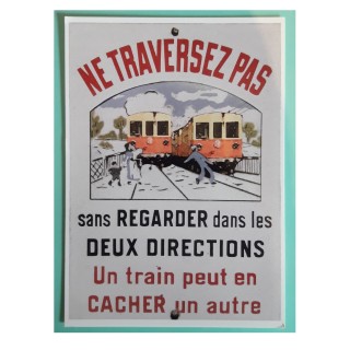 Ne traversez pas Train Jaune