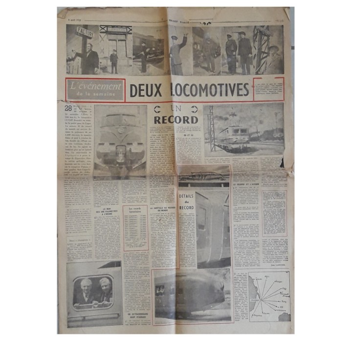 Plaque record du monde de vitesse BB9004 331 KM/H