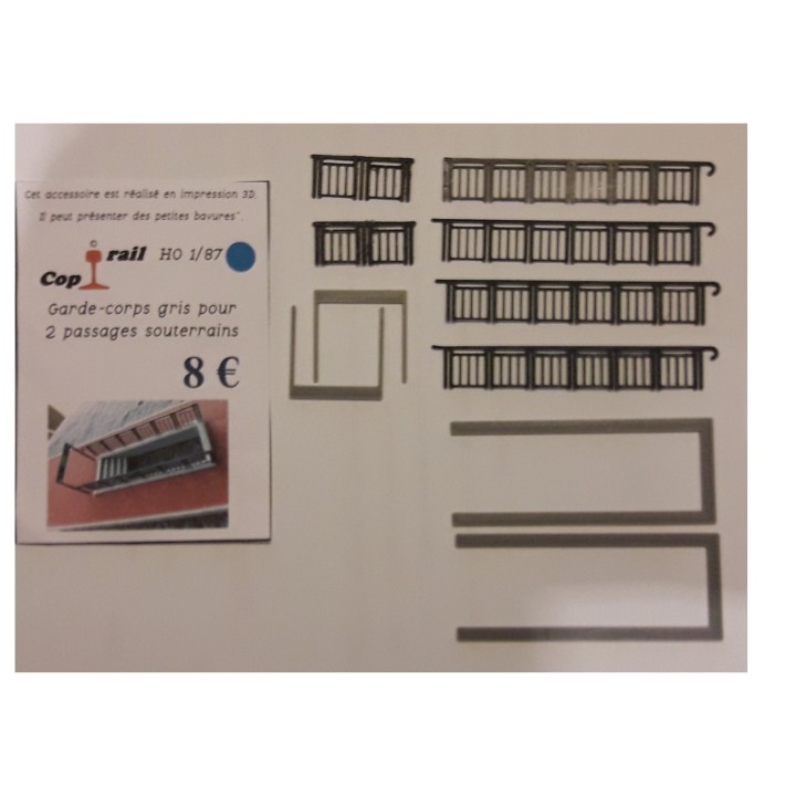 Garde-corps de trémie pour escalier de souterrains, gares et villes