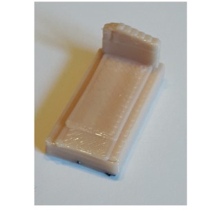 Pierre tombale inspirée de la Tombe de Daniel Balavoine, échelle ho