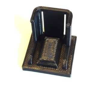 Pierre tombale inspirée de la Tombe de Berlioz, échelle ho