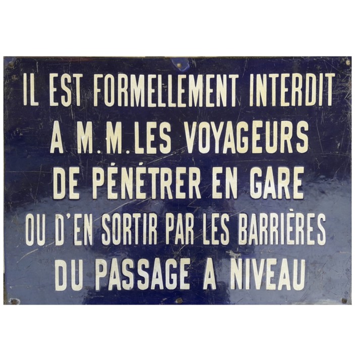 Il est formellement interdit aux voyageurs 1/43,5